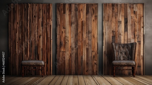 Nostalgic Elegance: Vintage wooden texture with bamboo boards adds a touch of rustic allure to your designs