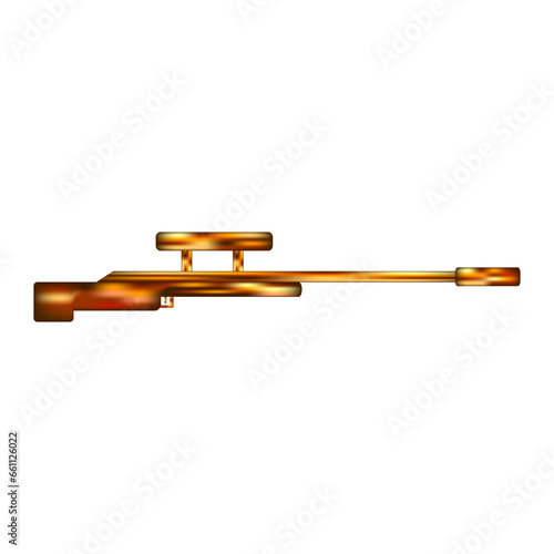 Sniper rifle icon, desert camouflage color.
