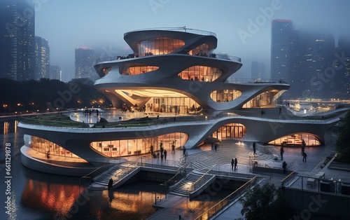 Photograph of Contemporary Architecture at Chongqing Art Center