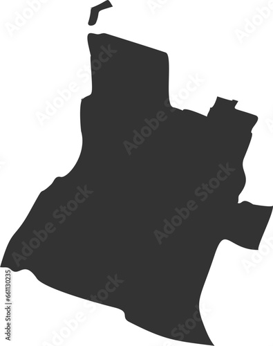 Angola Map Flat Icon pictogram symbol visual illustration