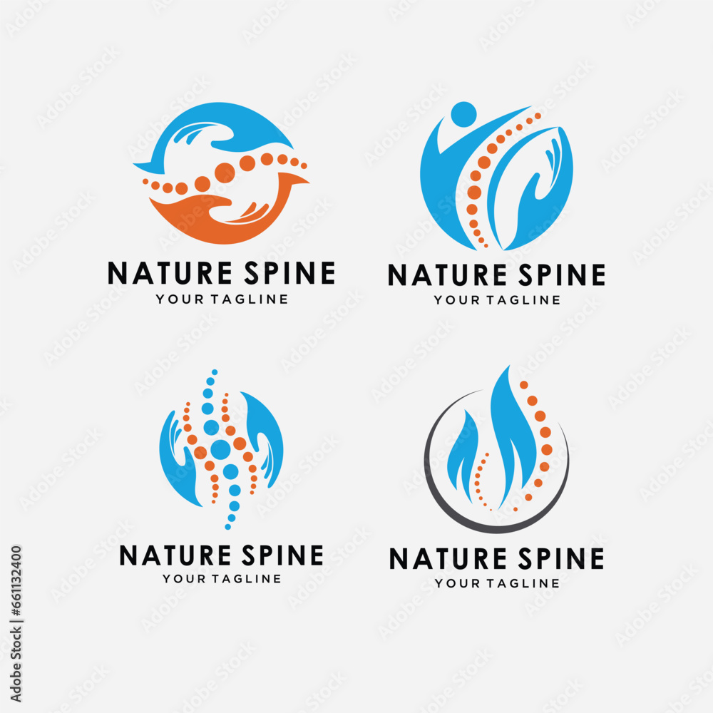 modern set of bone health logos modern set of bone health logos