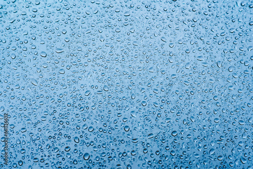 close up of water droplets on window