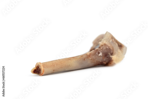 the half of the chicken bone