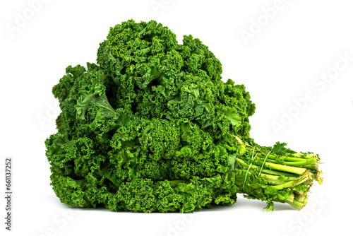 fresh green kale (leaf cabbage)