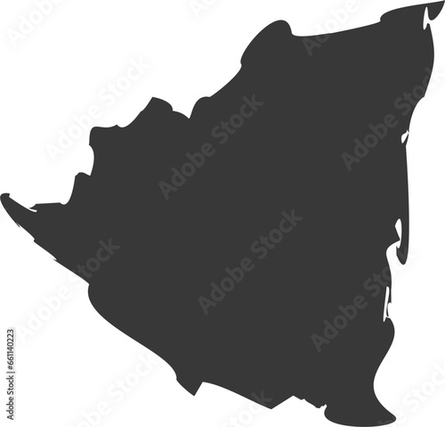 Nicaragua Map Flat Icon pictogram symbol visual illustration