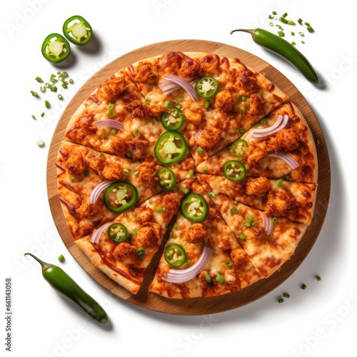 Barbecue Pizza with Jalapeno