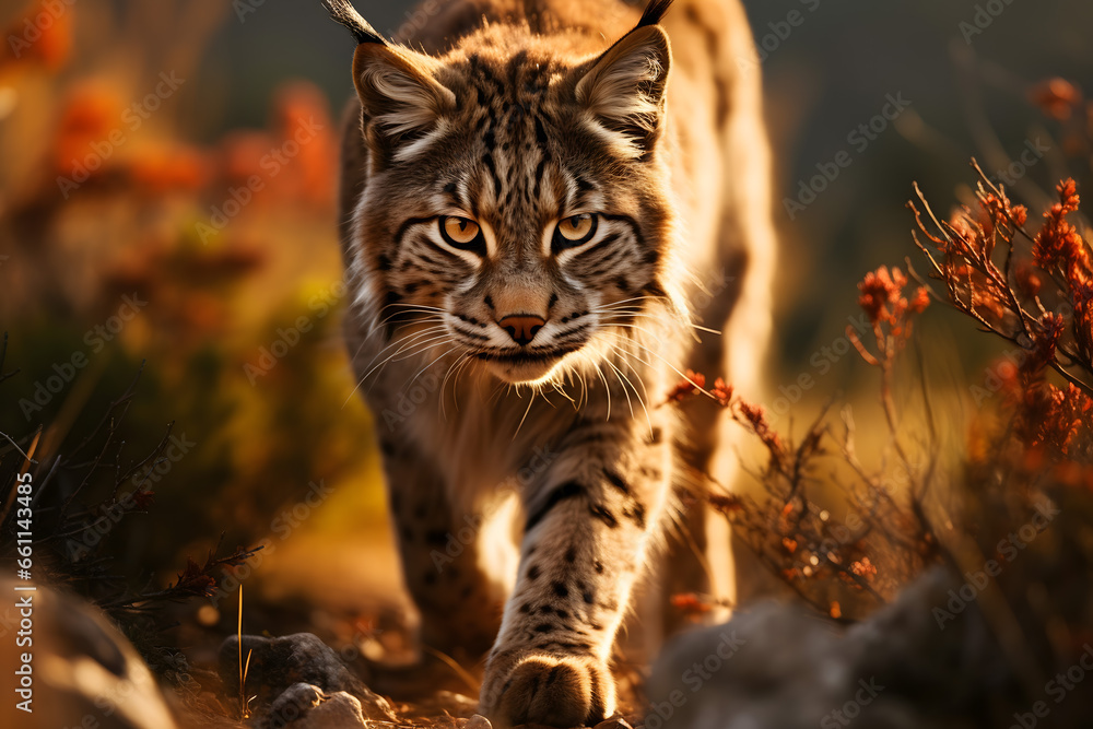 Fototapeta premium lynx in the wild