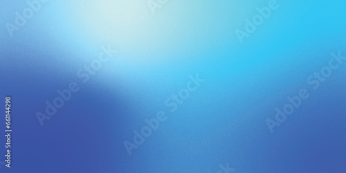 Blue grainy gradient background, noise texture gradient effect