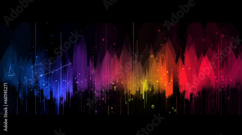 abstract colorful background with equalizer