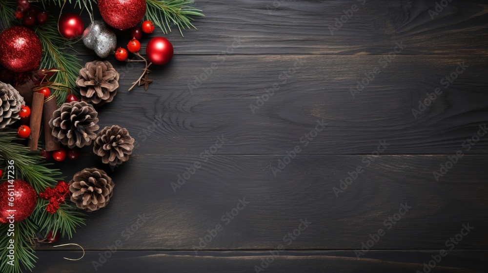 festive christmas assortment with copy space, generative ai festive christmas assortment with copy space, generative ai