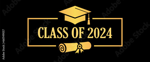 Class of 2024 year graduation banner