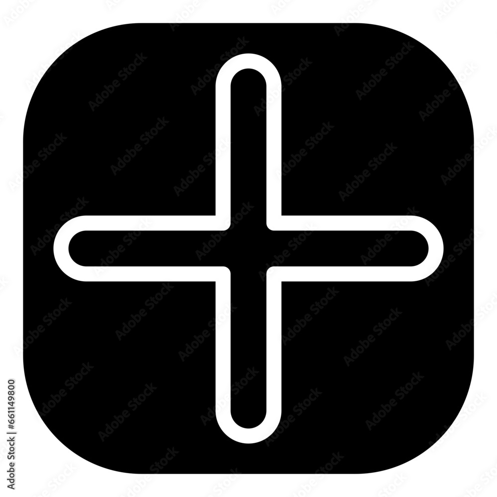 Fototapeta premium Medical Cross Icon Style