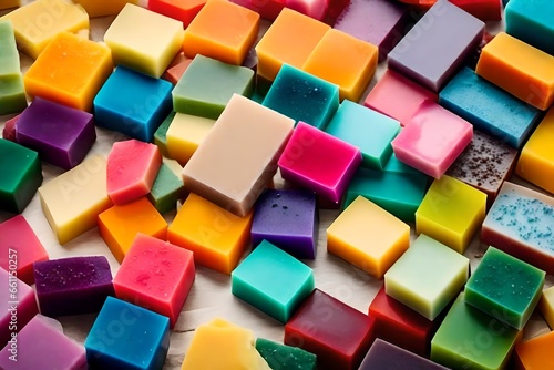 colorful soap bars