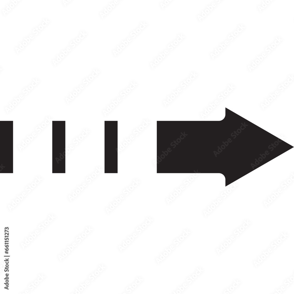 Right arrow icon flat vector illustration Right arrow icon flat vector illustration