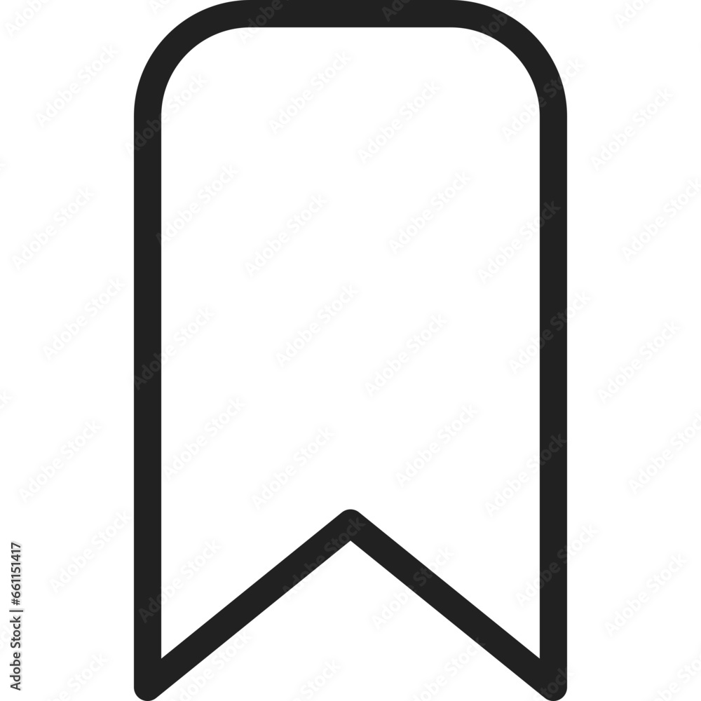 Bookmark icon flat vector illustration Bookmark icon flat vector illustration