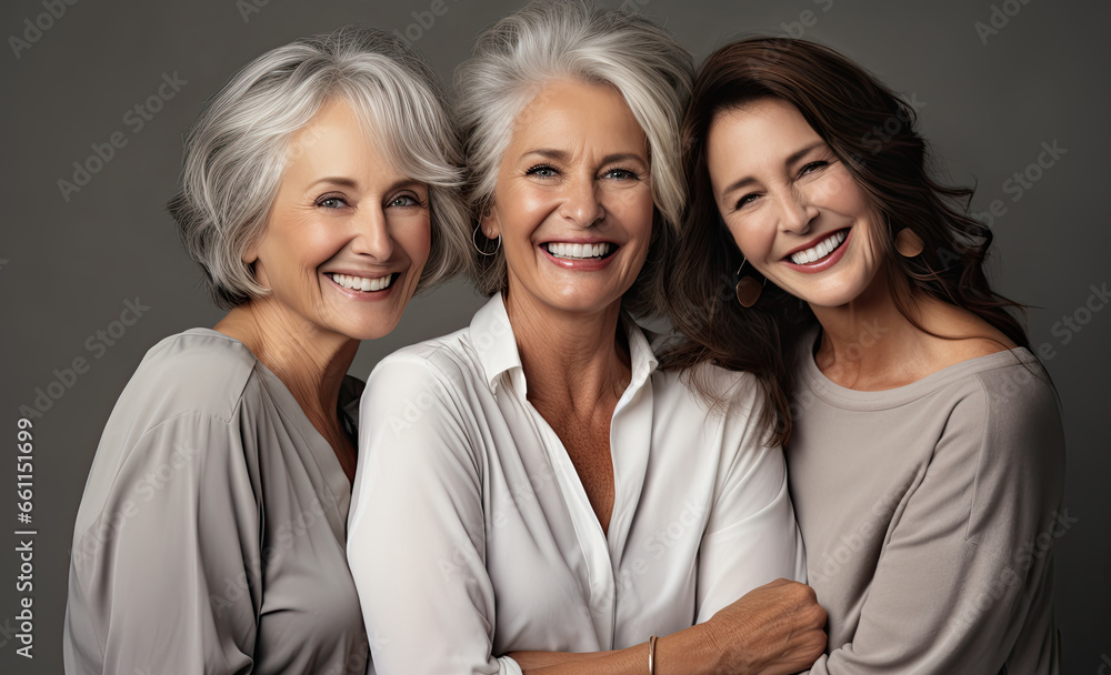 A beautiful portrait mature womans, showcasing the happiness, love, and togetherness of a family. A beautiful portrait mature womans, showcasing the happiness, love, and togetherness of a family.