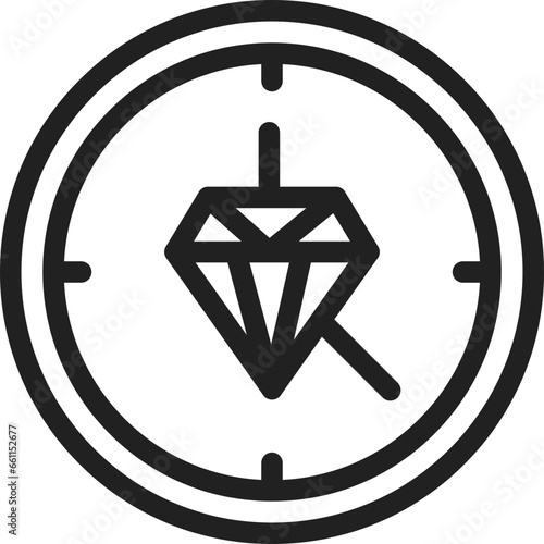 Prime time icon flat vector illustration