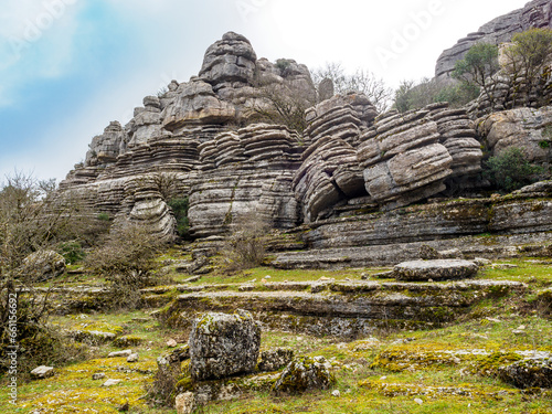 Limestone landscape in Torcal de Antequera, Spain
