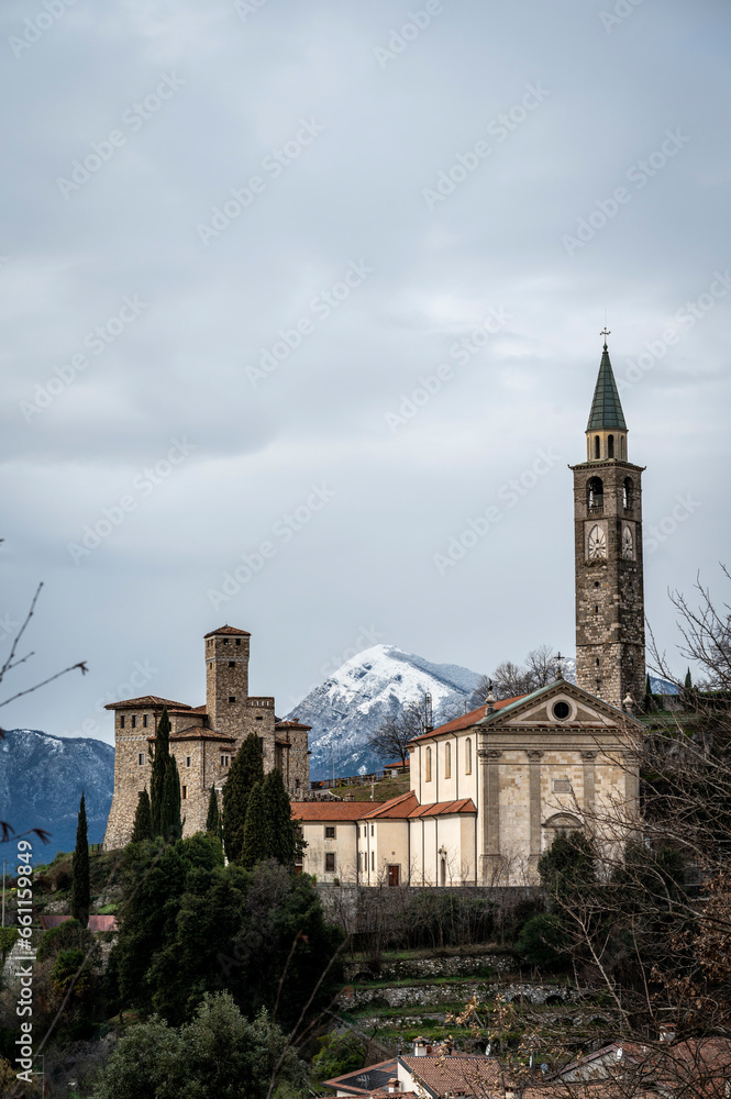 Artegna, San Martino hill with Lombard Castle