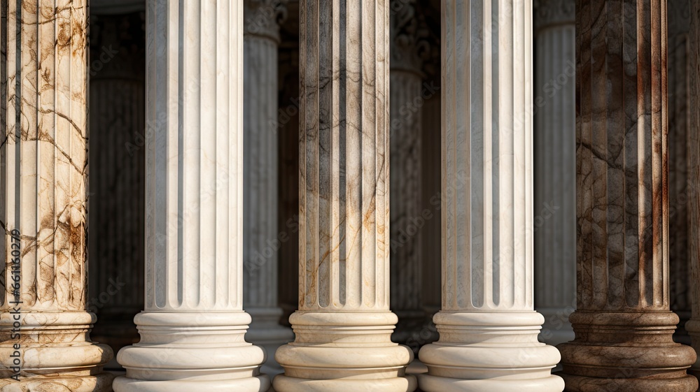 marble columns in soft, natural lighting, with the play of shadows and highlights on their surfaces. the classical charm of these architectural elements. marble columns in soft, natural lighting, with the play of shadows and highlights on their surfaces. the classical charm of these architectural elements.