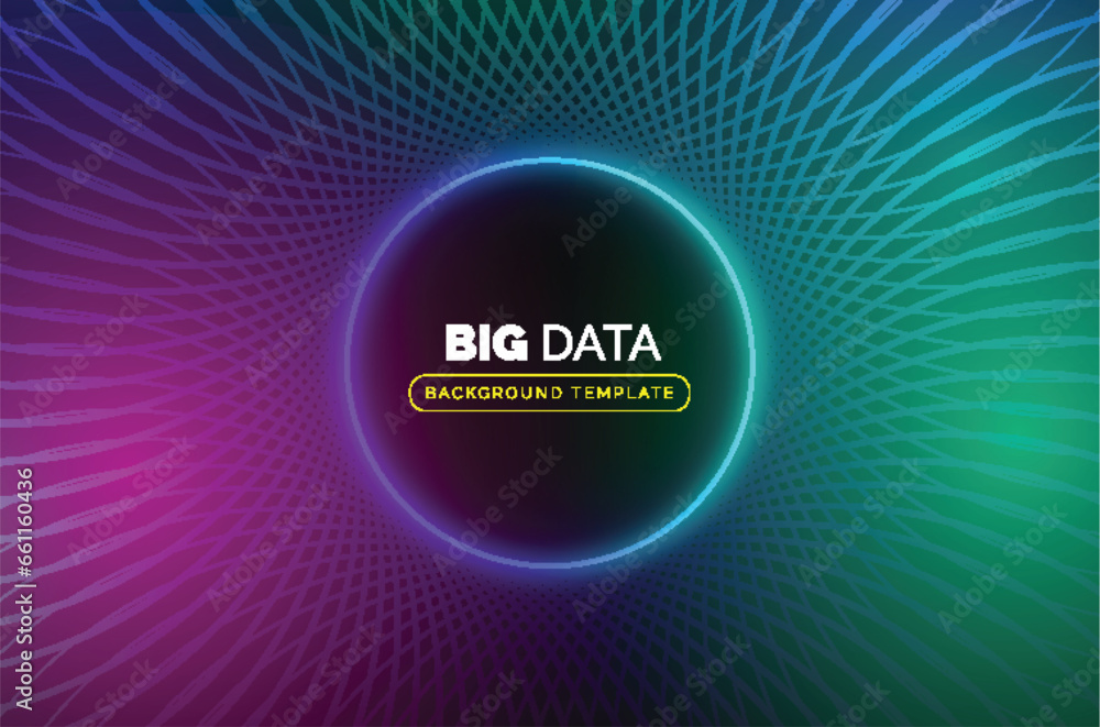 big data business background with abstract circle design vector illustration big data business background with abstract circle design vector illustration