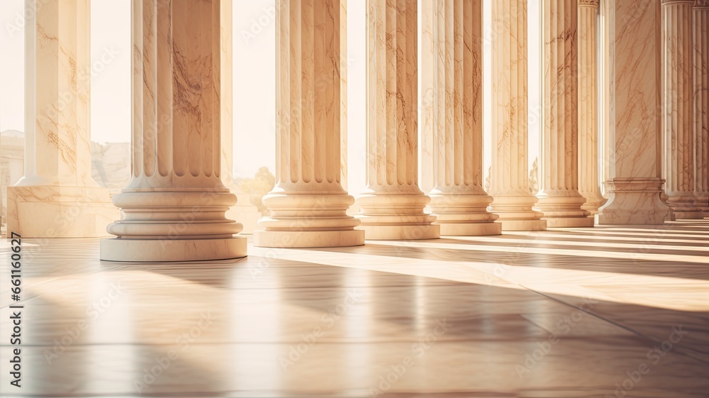 marble columns in soft, natural lighting, with the play of shadows and highlights on their surfaces. the classical charm of these architectural elements. marble columns in soft, natural lighting, with the play of shadows and highlights on their surfaces. the classical charm of these architectural elements.