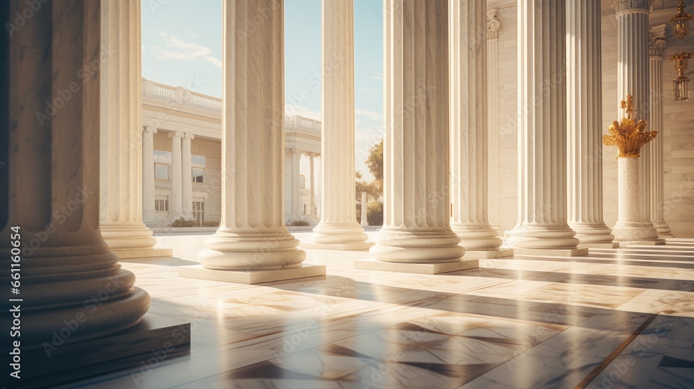 marble columns in soft, natural lighting, with the play of shadows and highlights on their surfaces. the classical charm of these architectural elements. marble columns in soft, natural lighting, with the play of shadows and highlights on their surfaces. the classical charm of these architectural elements.
