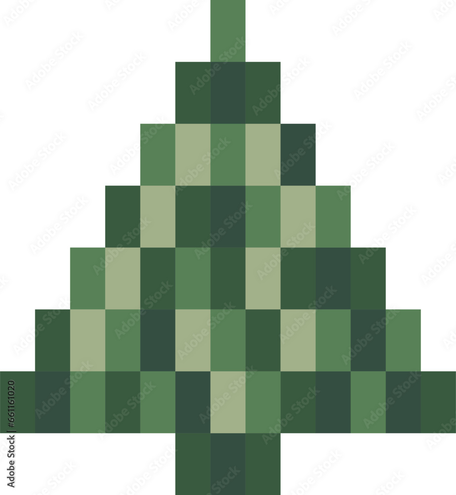 Fototapeta premium Creative Christmas tree design - vector illustration