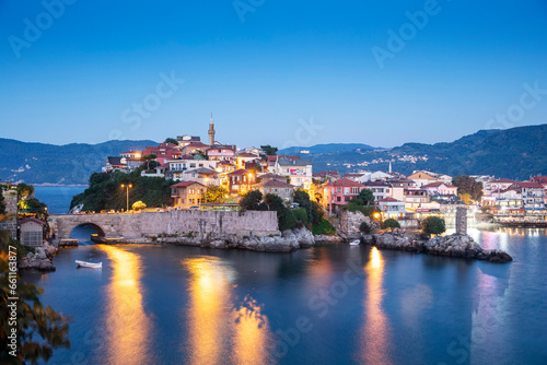 Beautiful Aerial view of Amasra in Bartin Turkey