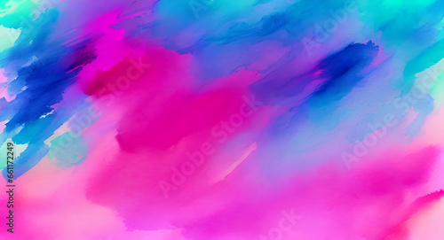 Abstract background with multicolored oil paints Generative AI