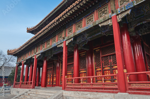 Exterior of Biyong Palace in Guozijian - Imperial Academy in Beijing, China