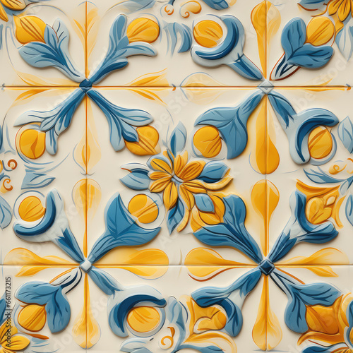Ceramic tile colorful background repeat pattern 