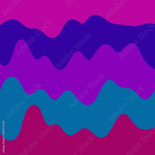 Wavy stripes background with dark blue, purple, and pink color palette