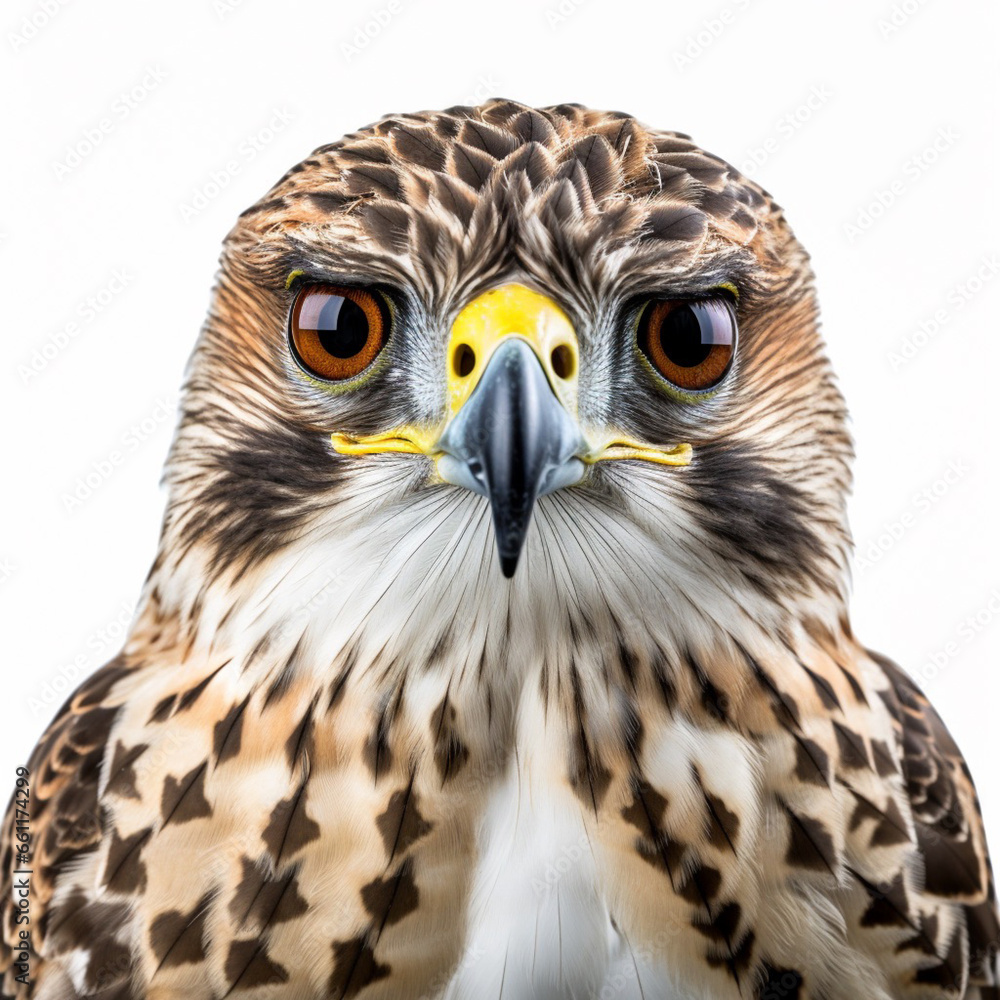 Obraz premium Portrait of a hawk, IA generated