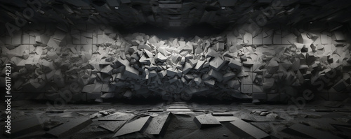 Backlit rocky cave texture, hideout or lair background