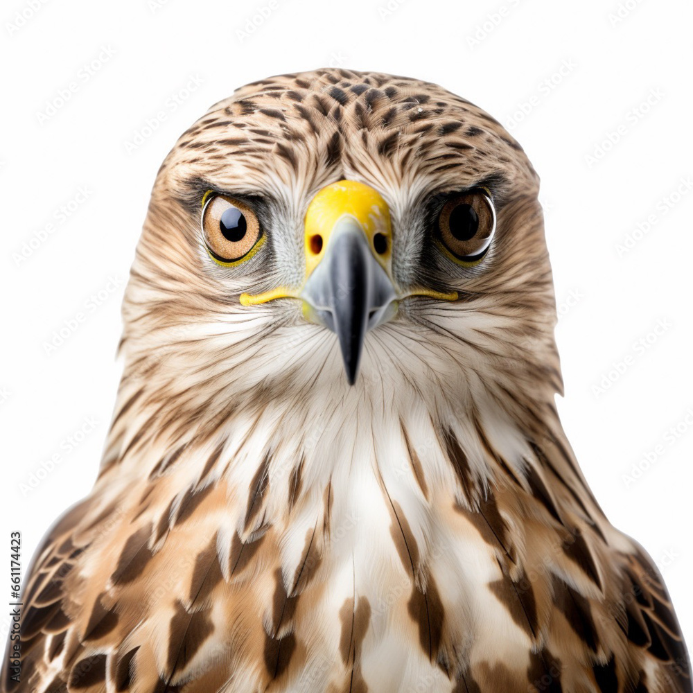 Obraz premium Portrait of a hawk, IA generated