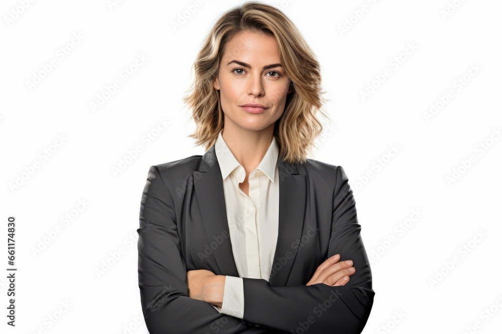 portrait of a confident business women, isolated on white background portrait of a confident business women, isolated on white background