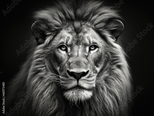 portrait of a lion
