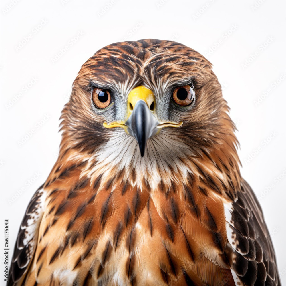 Obraz premium Portrait of a hawk, IA generated
