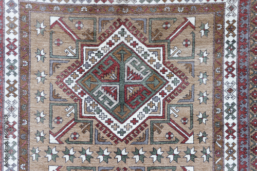fragment of an old Turkish carpet