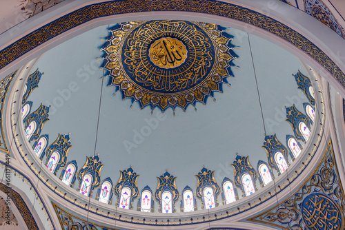 Details inside a Turkish mosque photo