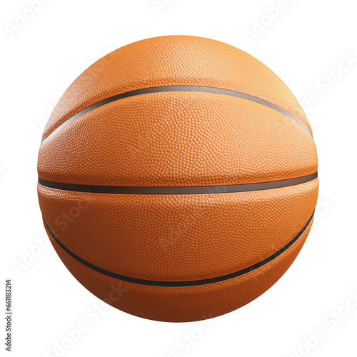 Basketball ball isolated on transparent background PNG © Mei Chen