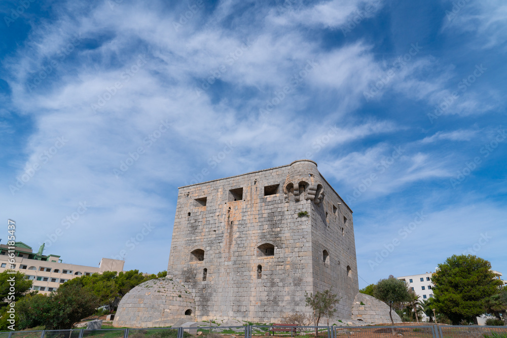 Torre del Rey watchtower Oropesa del Mar Costa del Azahar, Spain between Benicassim and Marina D`or