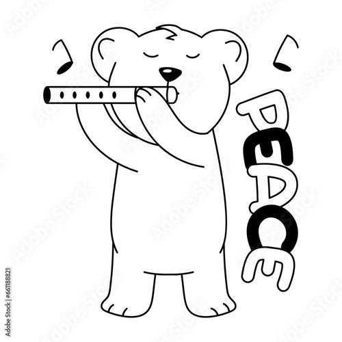 Playing Flute 