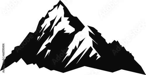 Black mountain icon. high quality black style vector icons