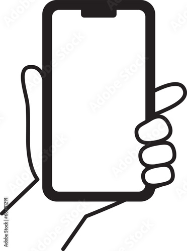 スマートフォンを使用するアイコン