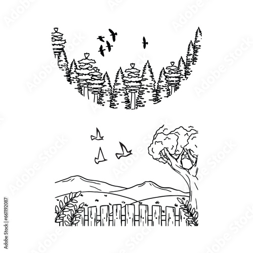 ector illustration for T-shirt graphic.