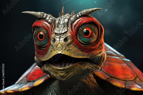 Turtle, color illustration