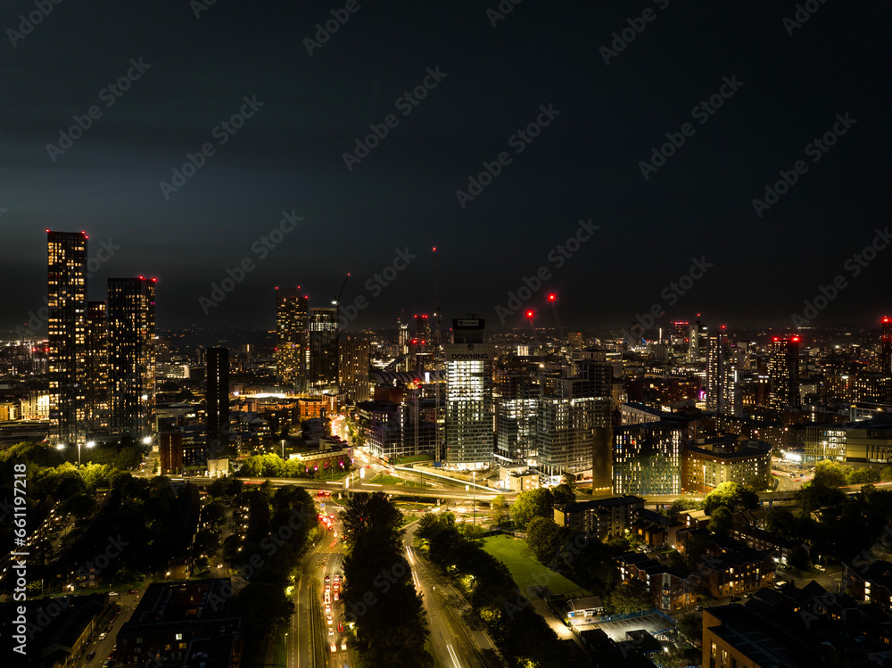 Obraz premium Nighttime in Manchester 