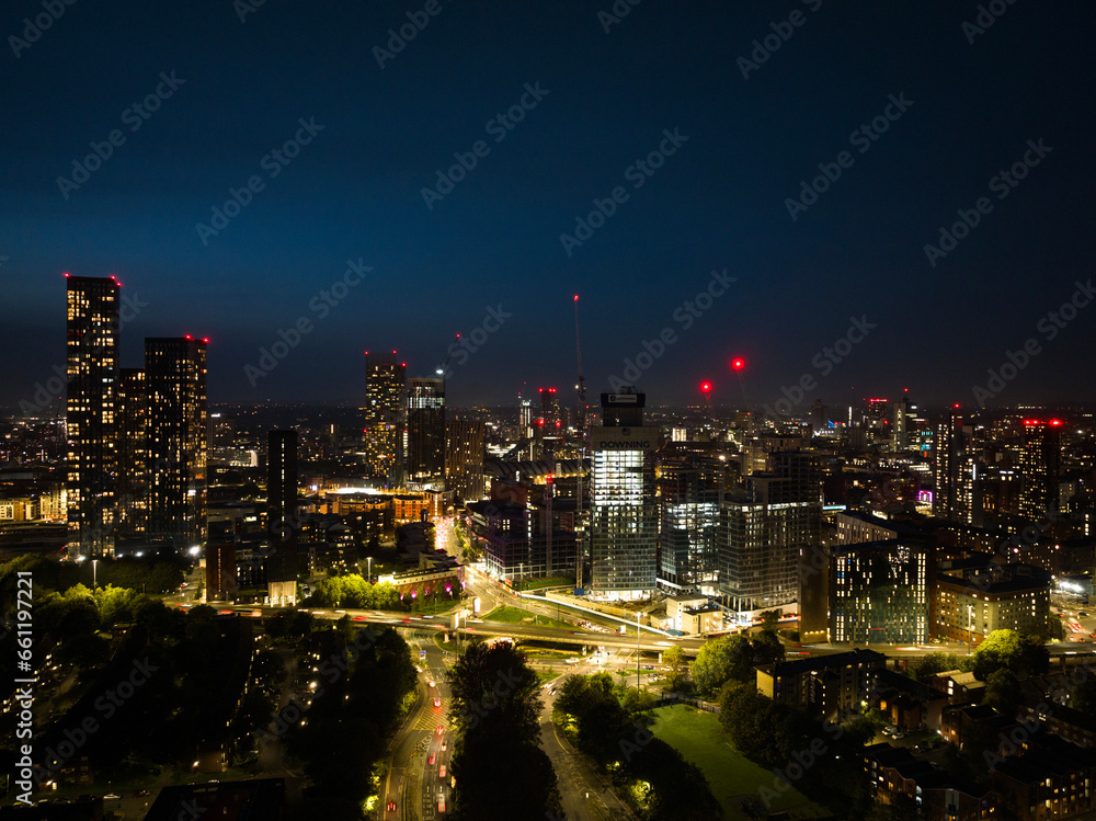 Fototapeta premium Manchester at night